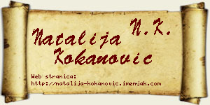 Natalija Kokanović vizit kartica